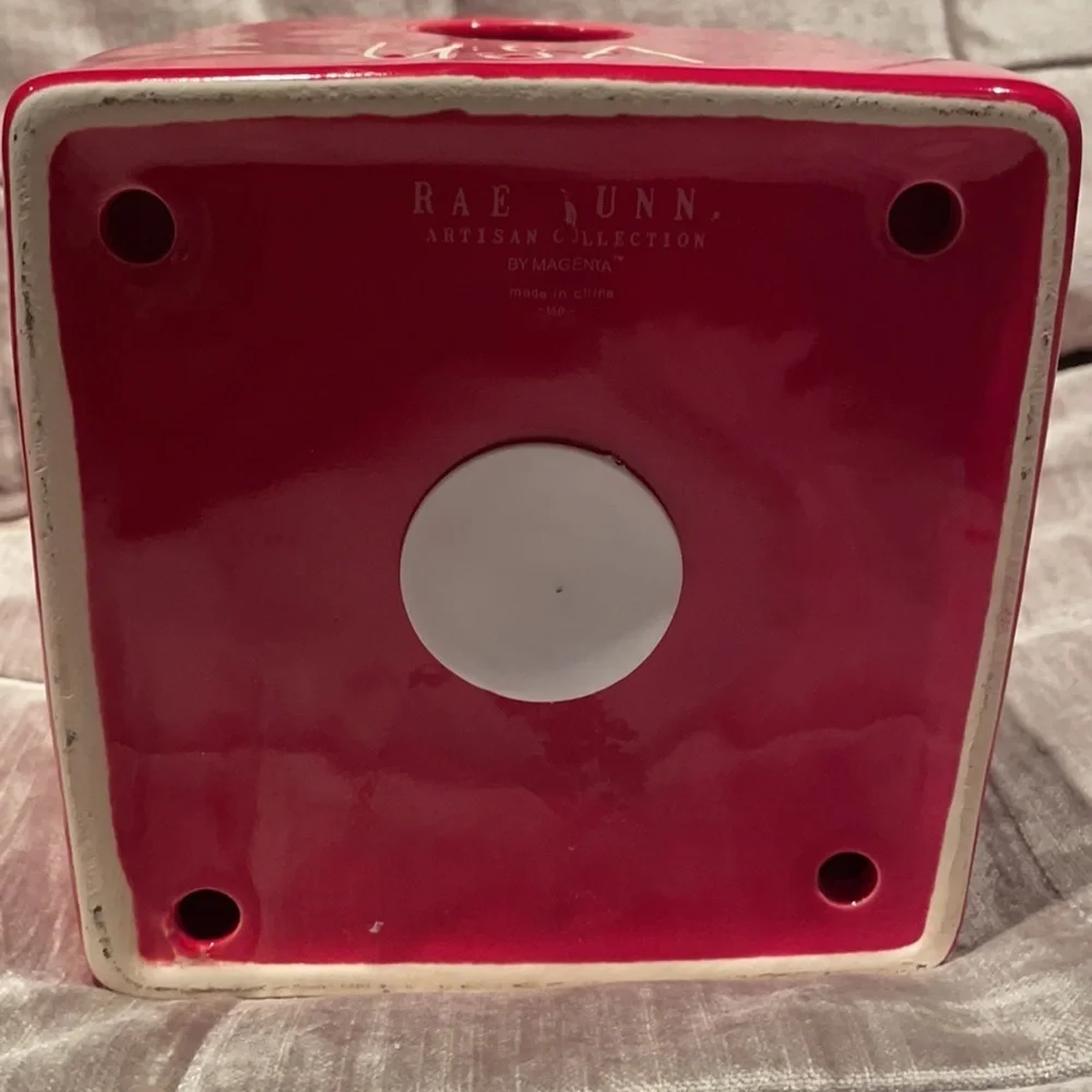 RAE Dunn USA Ceramic Birdhouse NWTS